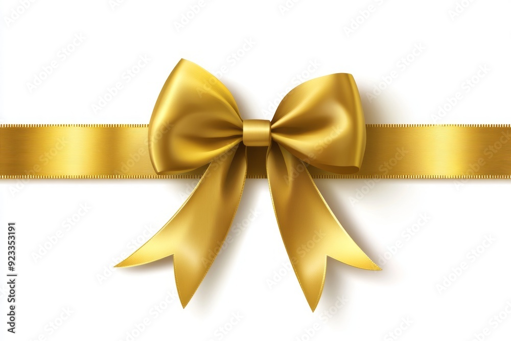 gold ribbon, gift wrap vector , white background gold ribbon, gift wrap vector , white background