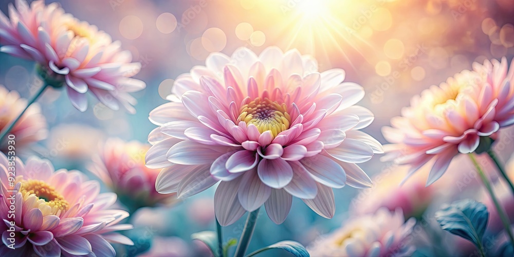 Beautiful flower pattern with soft light shining through, creating a peaceful and ethereal effect , floral, blooming Beautiful flower pattern with soft light shining through, creating a peaceful and ethereal effect , floral, blooming