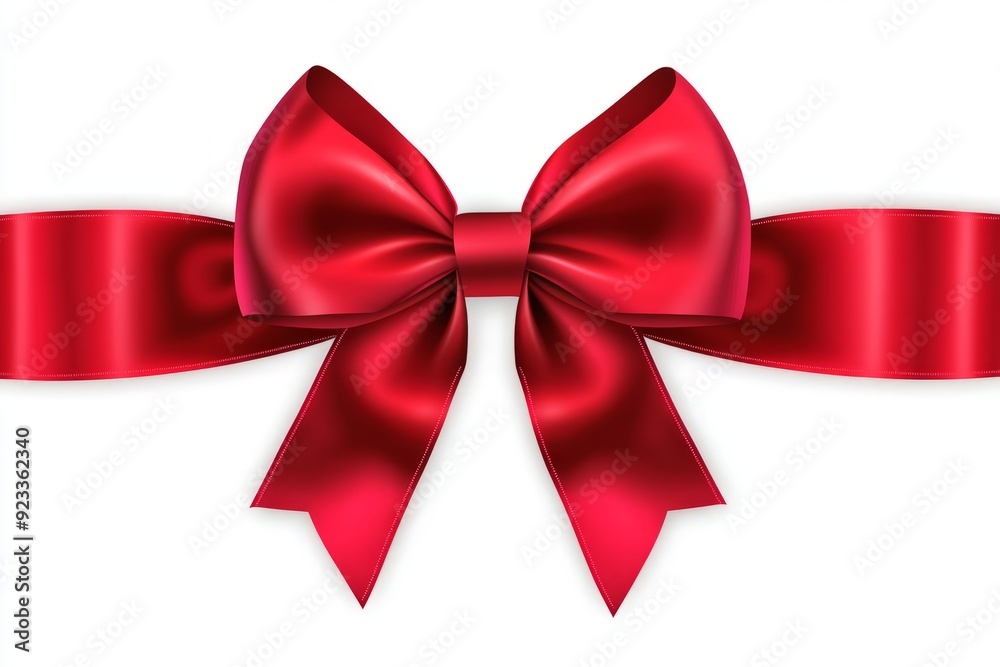 red ribbon, gift wrap vector , white background red ribbon, gift wrap vector , white background