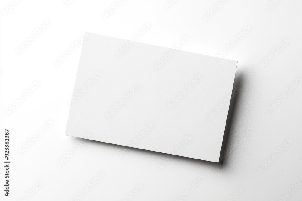 Blank Notecard on White Background for Copy Space and Education Information Blank Notecard on White Background for Copy Space and Education Information
