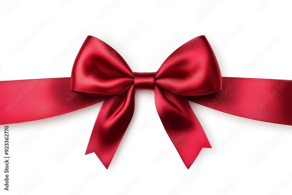 red ribbon, gift wrap vector , white background red ribbon, gift wrap vector , white background