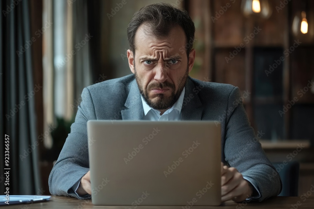 Confused Lawyer: Puzzled Businessman Troubled by Employee Email, Market Data, and Online Messaging Confused Lawyer: Puzzled Businessman Troubled by Employee Email, Market Data, and Online Messaging
