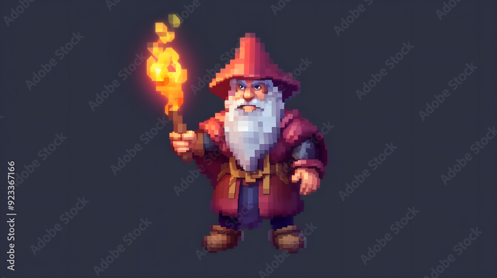 Mage game 3d pixel cartoon Mage game 3d pixel cartoon