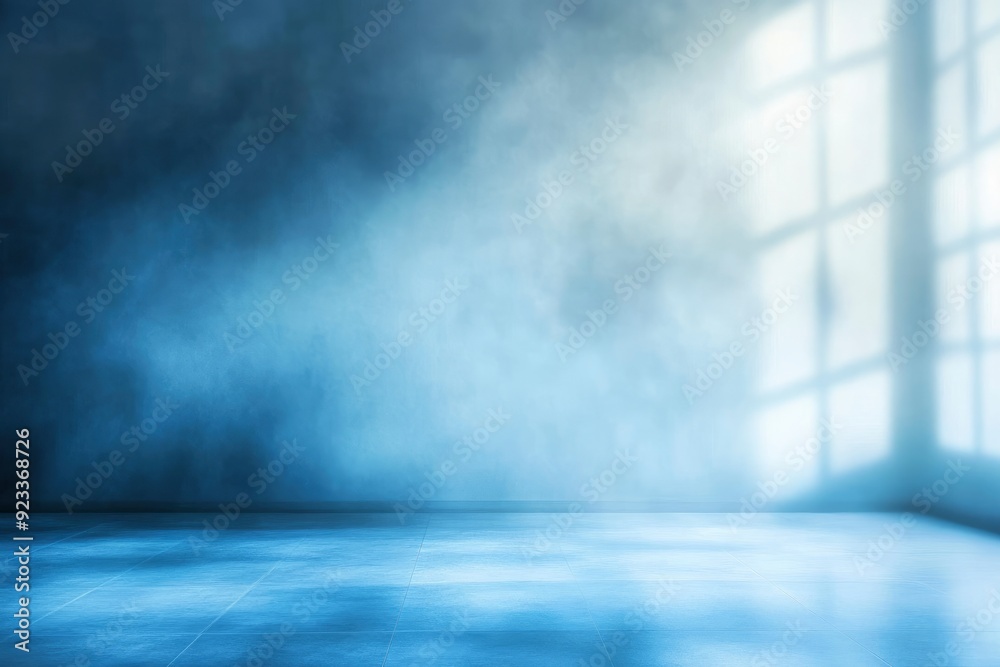 blur abstract soft blue studio and wall background , ai blur abstract soft blue studio and wall background , ai