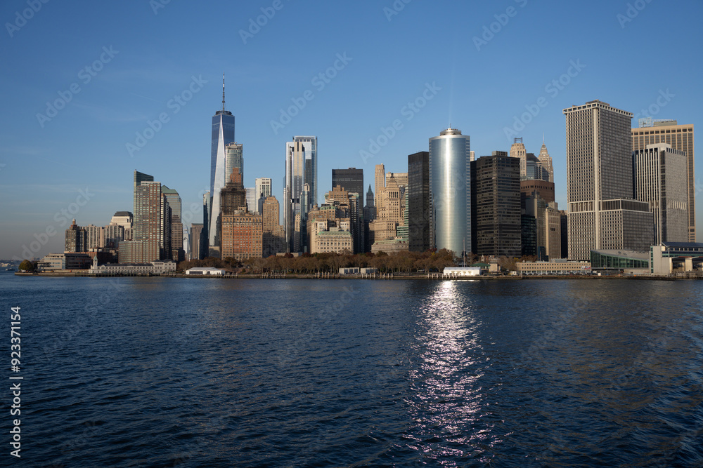 Panorama view of New York city skyline in Midtown Manhattan. Panorama view of New York city skyline in Midtown Manhattan.