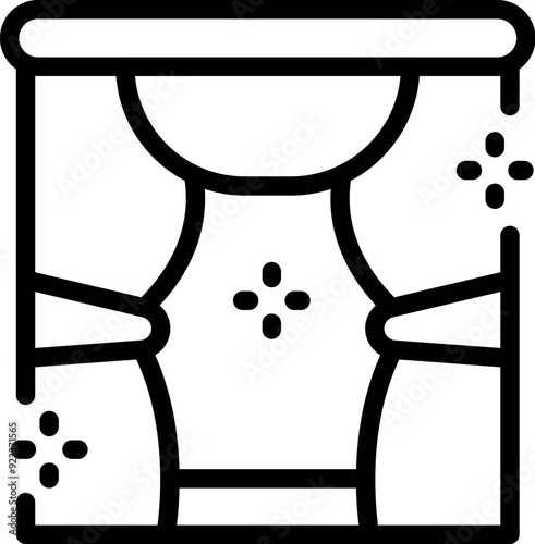 Icon of a solarium being used by a woman for tanning skin