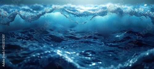 Abstract Ocean Blue background