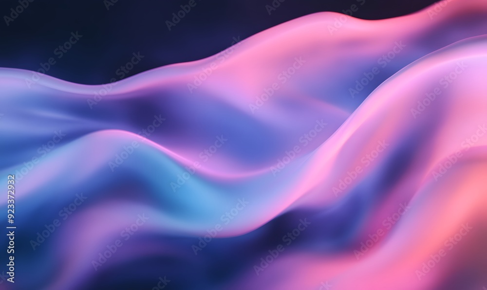 A futuristic banner with glowing, wavy liquid shapes in blue and purple, Generative AI A futuristic banner with glowing, wavy liquid shapes in blue and purple, Generative AI