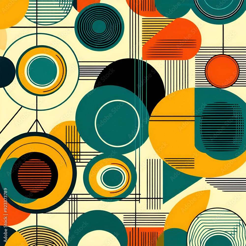 seamless pattern with circles seamless pattern with circles