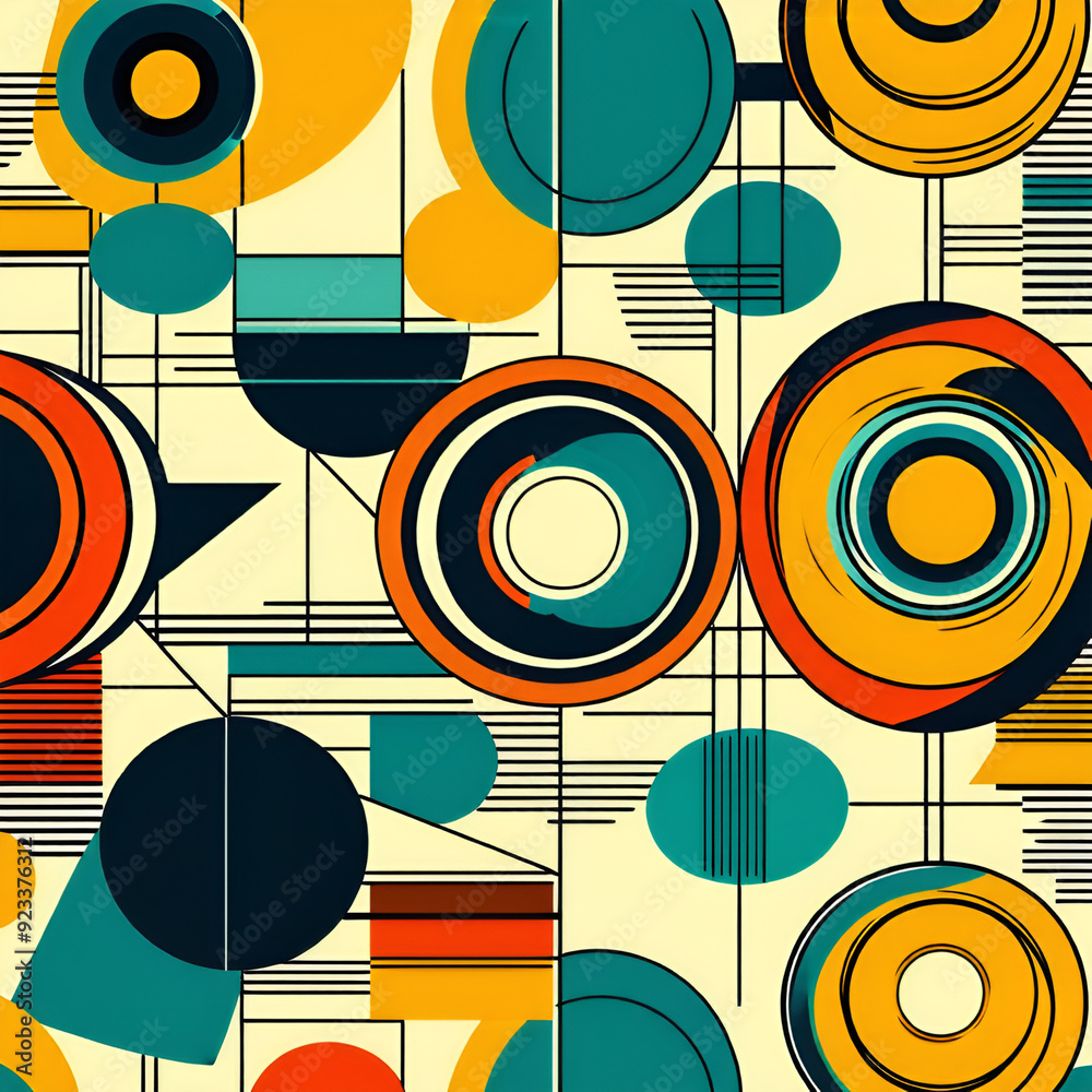 seamless pattern with circles seamless pattern with circles