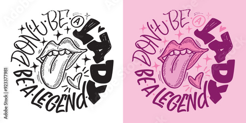Trendy vector hand drawn doodle lettering quote. Lettering for t-shirt design, mug print, bag print, clothes fashion. 100% hand drawn vector image.