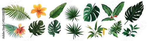 Tropical Leaf and Flower Collection