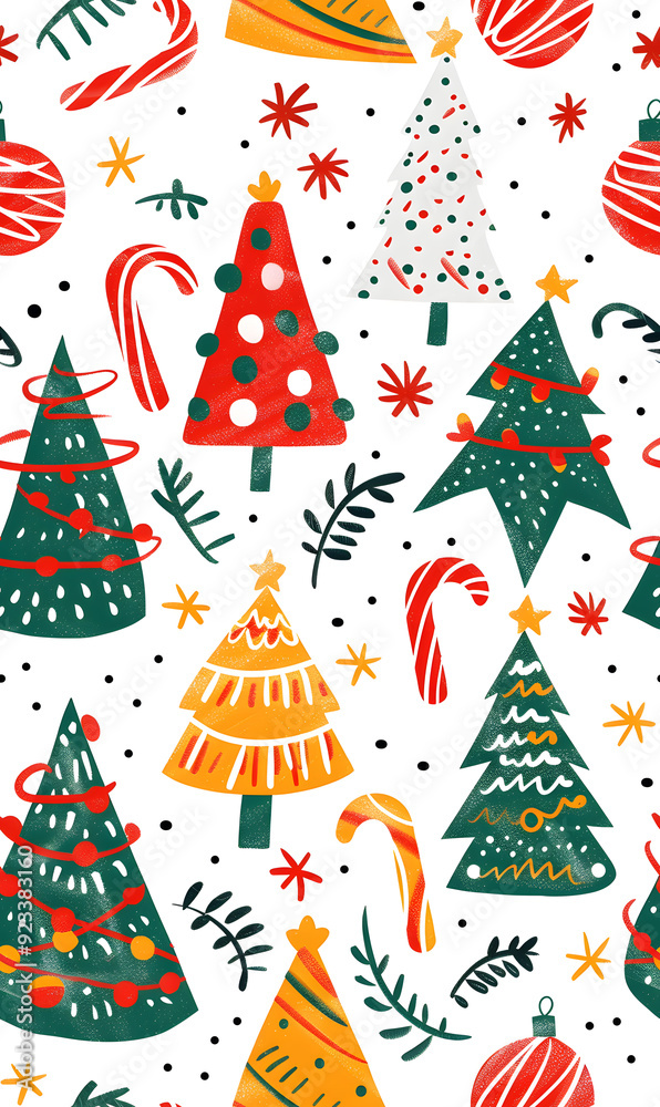 New Year and Christmas 2d cartoon or graphic advertising background, Seamless pattern New Year and Christmas 2d cartoon or graphic advertising background, Seamless pattern
