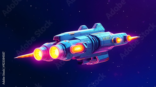 Wallpaper Mural Spaceship Game 3d pixel Cartoon Torontodigital.ca