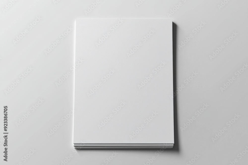 Blank A4 Paper Mockup on Isolated Background created with Generative AI Blank A4 Paper Mockup on Isolated Background created with Generative AI