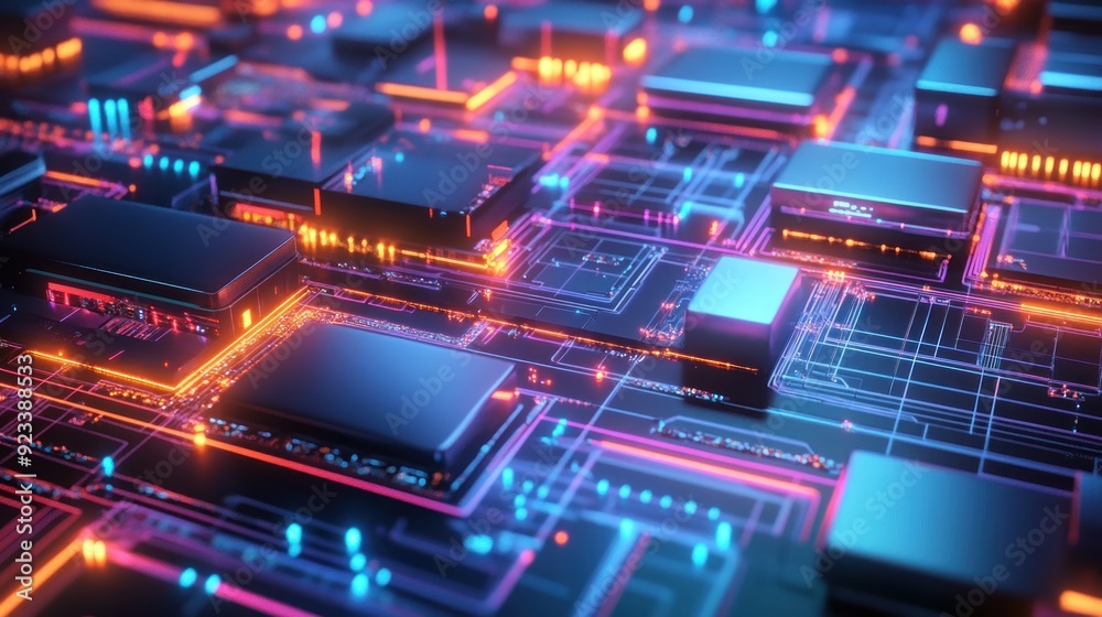 Abstract Futuristic Technology Background Abstract Futuristic Technology Background