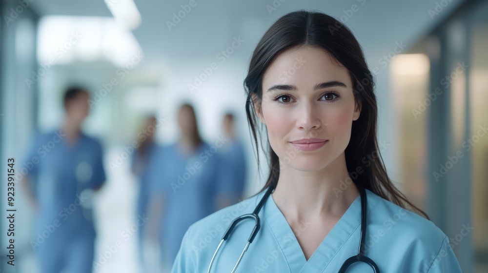 The young female nurse The young female nurse