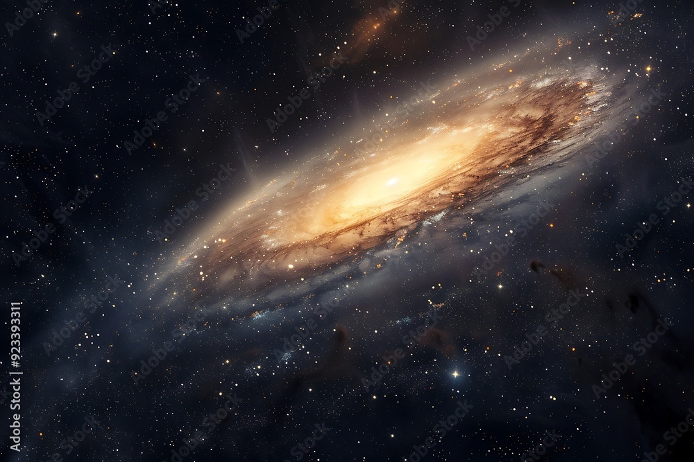 Stars of a planet and galaxy in a free space