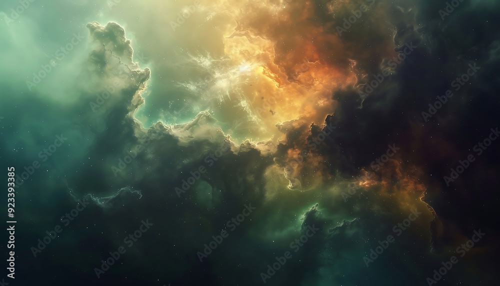 A majestic view of a distant nebula A majestic view of a distant nebula