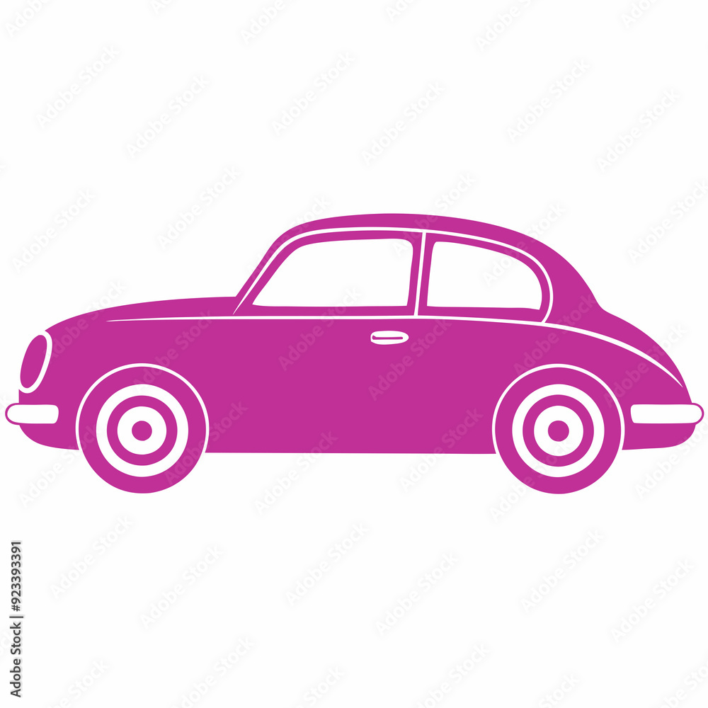 Classic car on a white background silhouette vector illustration Classic car on a white background silhouette vector illustration