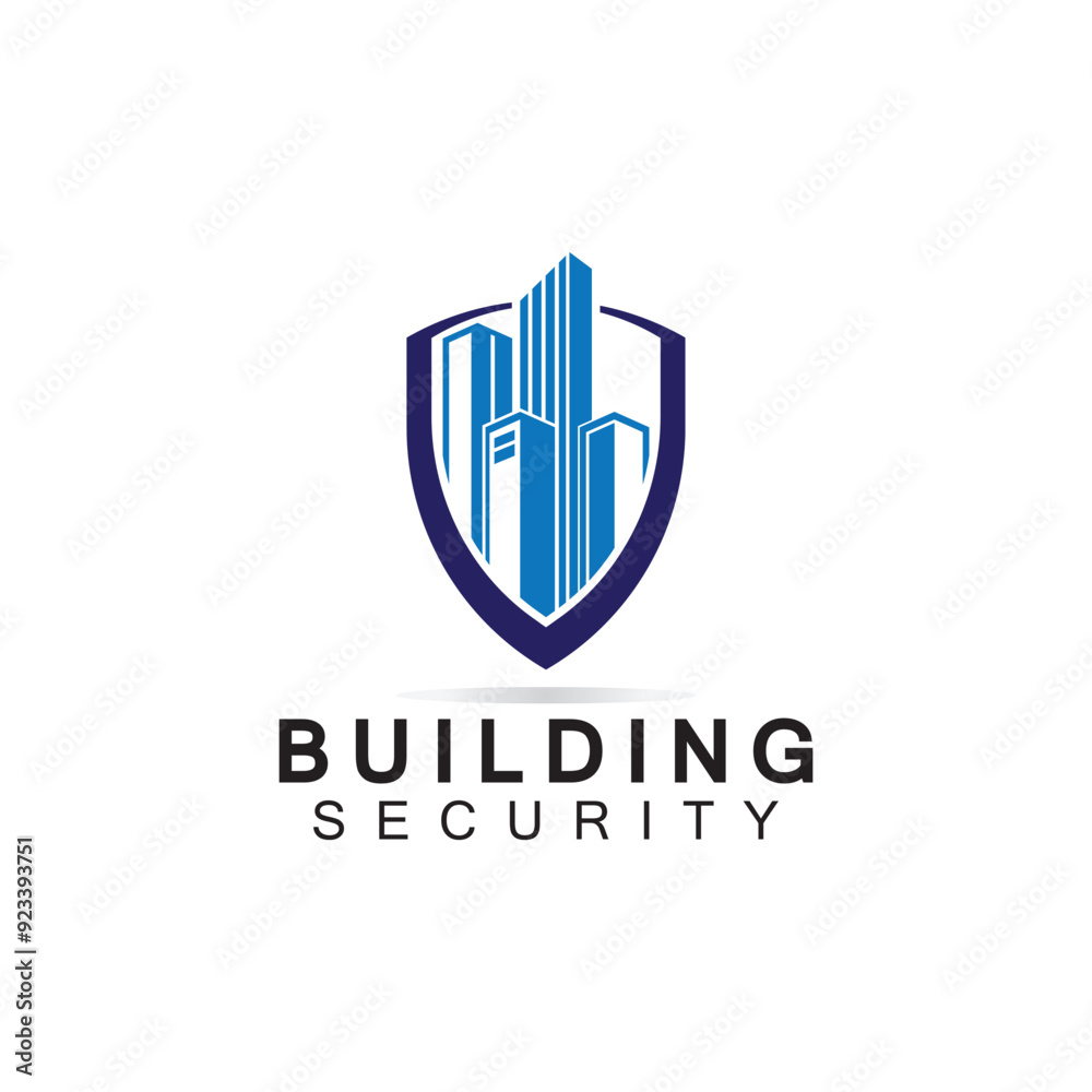 Building security logo design template. Building security logo design template.