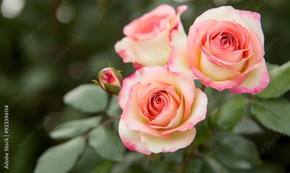 Bi-color Roses are a captivating variety of roses, Generative AI Bi-color Roses are a captivating variety of roses, Generative AI