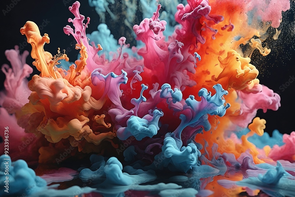 Obraz premium Abstract Ink Clouds