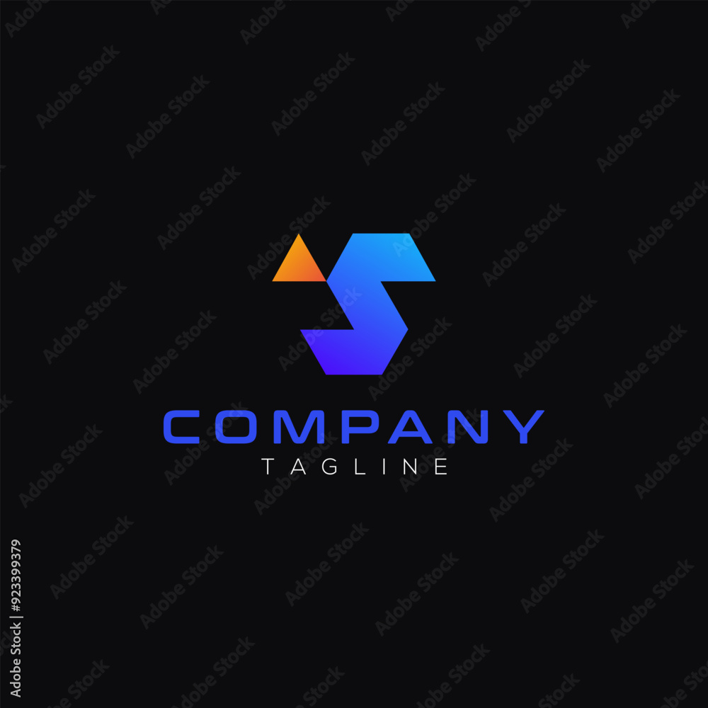 ts lettering modern geometric logo design ts lettering modern geometric logo design
