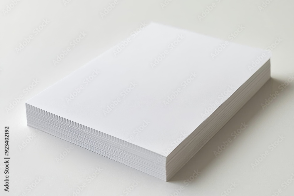 Blank A4 Paper Mockup on Isolated Background created with Generative AI Blank A4 Paper Mockup on Isolated Background created with Generative AI
