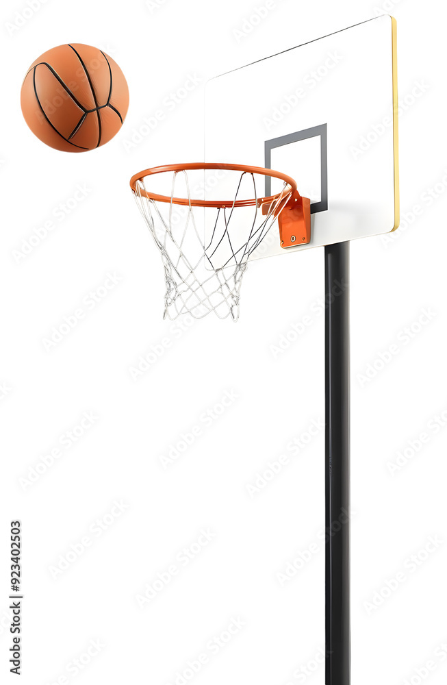 custom made wallpaper toronto digitalbasketball hoop and ball isolated on transparent background.