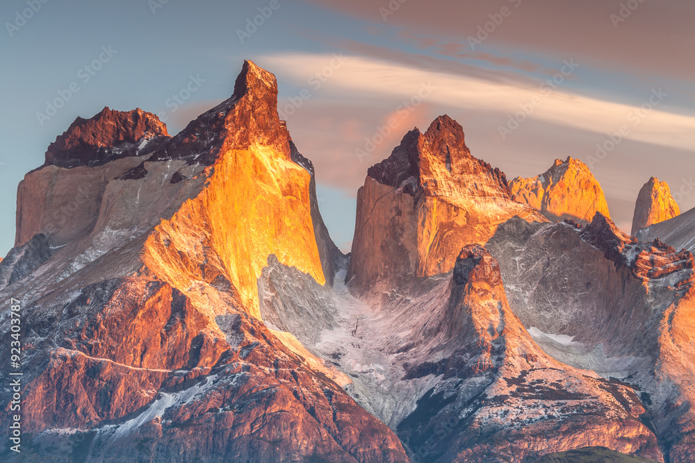 Obraz premium Nice view of Torres Del Paine National Park, Chile.