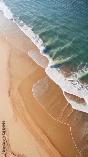 waves on the beach photo