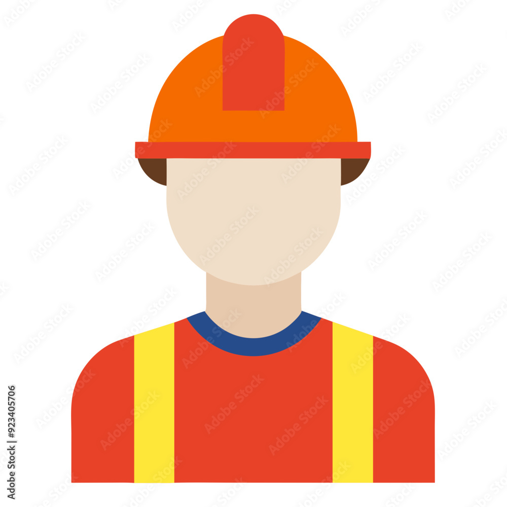 Construction Worker Vector Male Builder Helmet Safety Glyph Design Illustration Construction Worker Vector Male Builder Helmet Safety Glyph Design Illustration