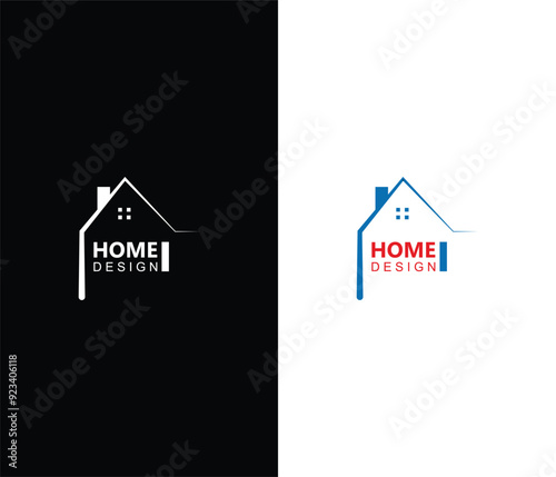 Real state bulding logo icon illustration abstract background design.