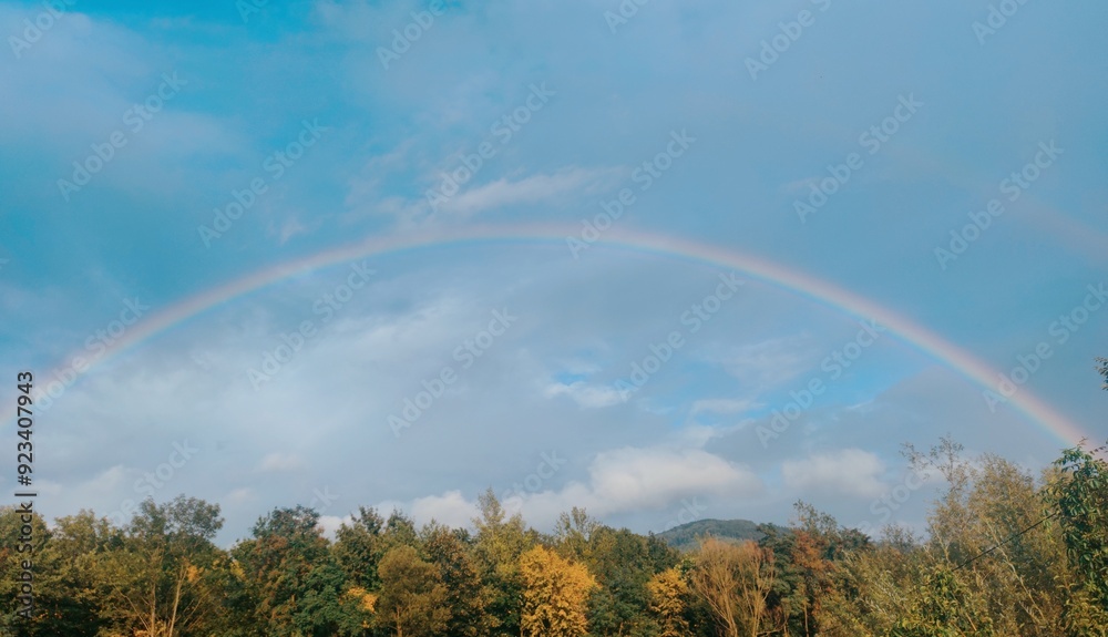 Rainbow after the rain. Rainbow after the rain.