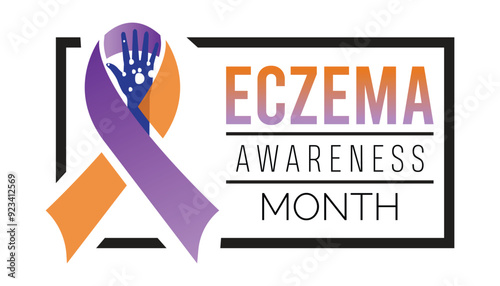 Eczema Awareness Month is observed every year on October. Holiday concept background, placard, banner design template Vector illustration background design.