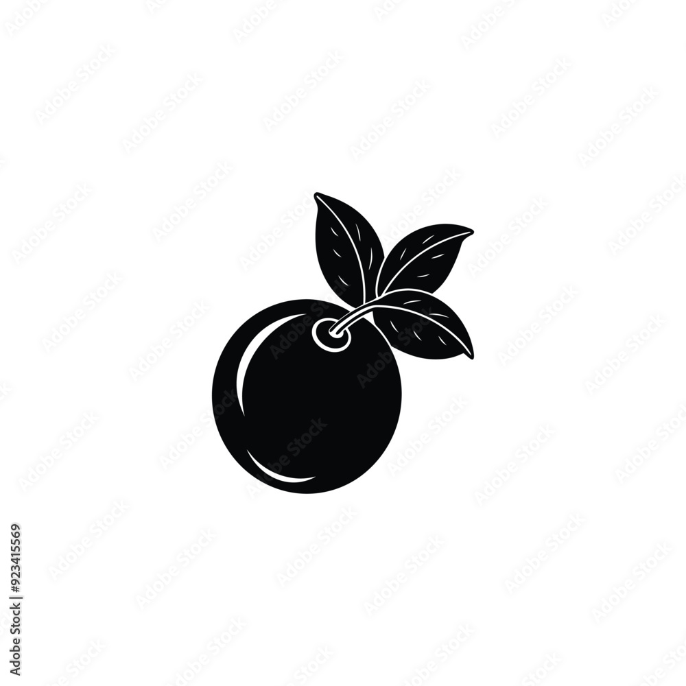 Cranberry icon. Simple illustration of cranberry vector icon for web design isolated on white background Cranberry icon. Simple illustration of cranberry vector icon for web design isolated on white background