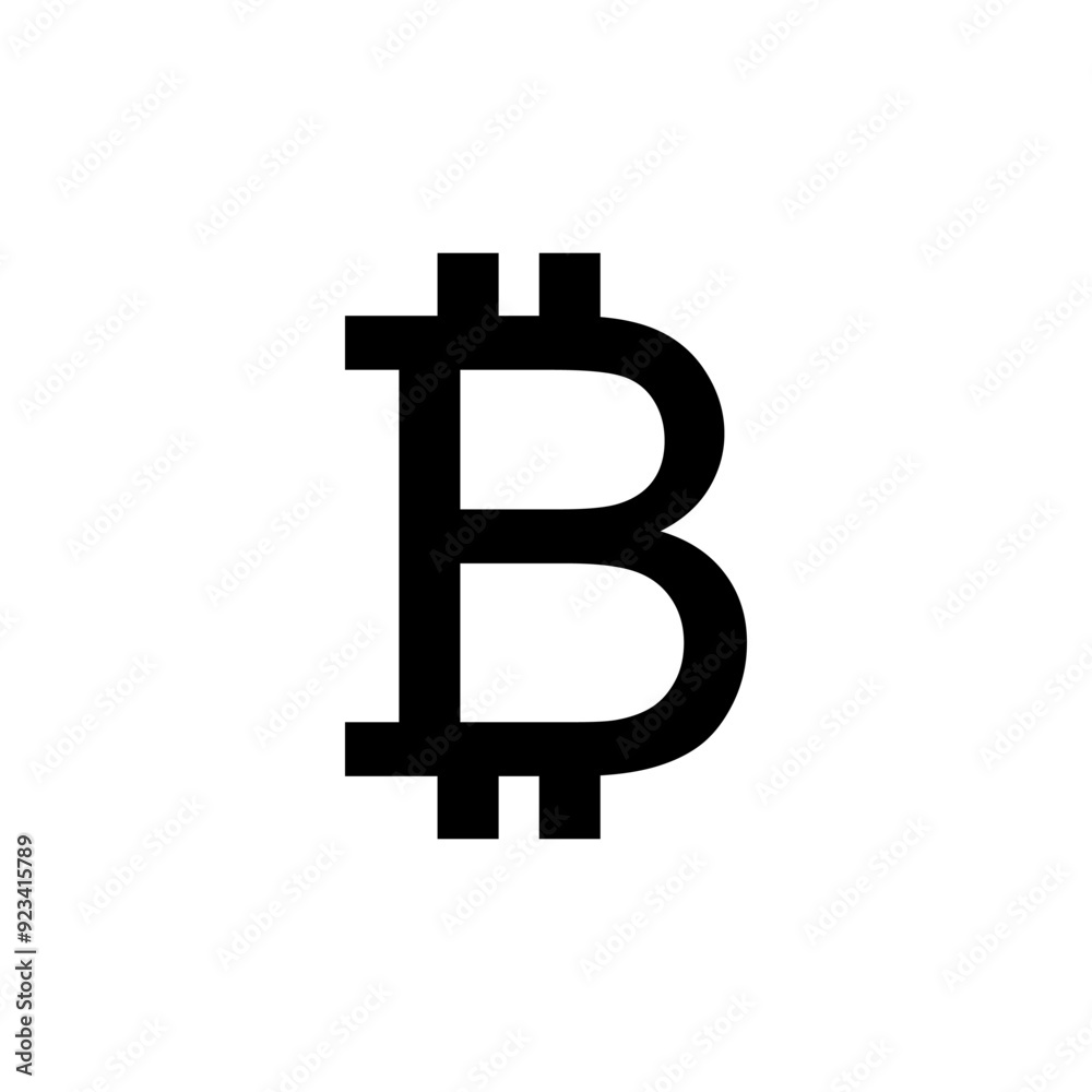 Bitcoin icon logo design. bitcoin sign and symbol. payment symbol. cryptocurrency logo