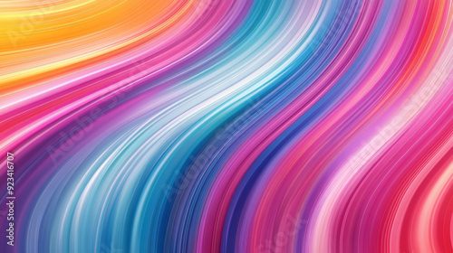 Brightly colored lines slowly blend together to create a beautiful background pattern.