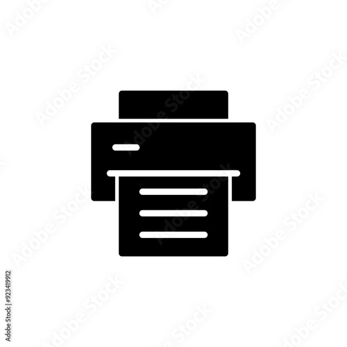 Print icon logo design. printer sign and symbol