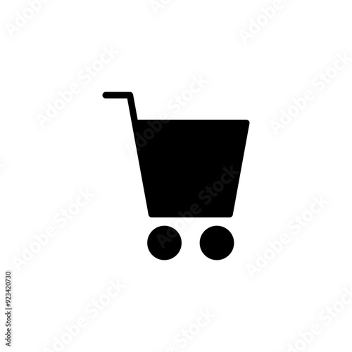 Shopping icon logo design. Shopping cart sign and symbol. Trolley icon