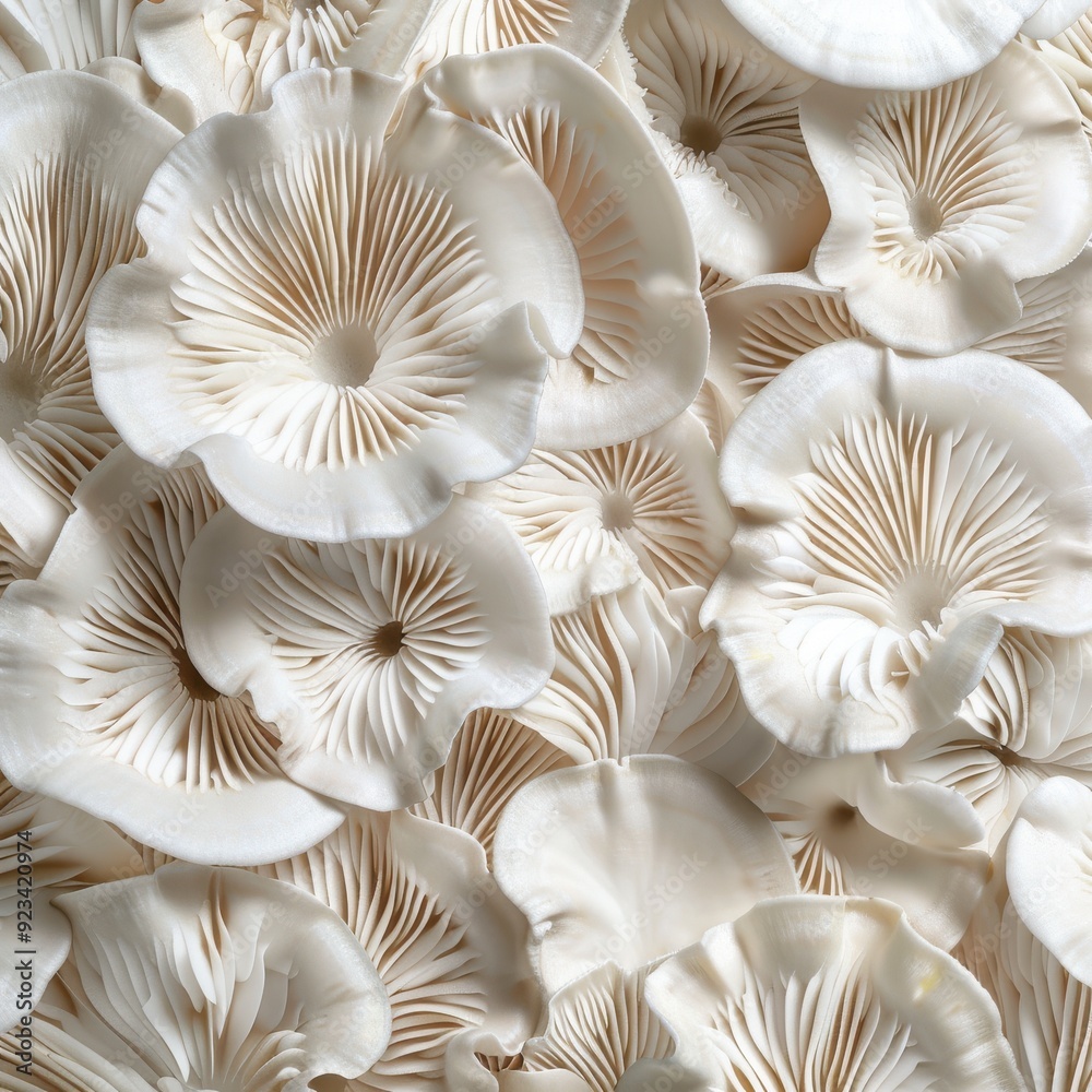 macro realistic texture of oyster mushrooms image white macro macro realistic texture of oyster mushrooms image white macro