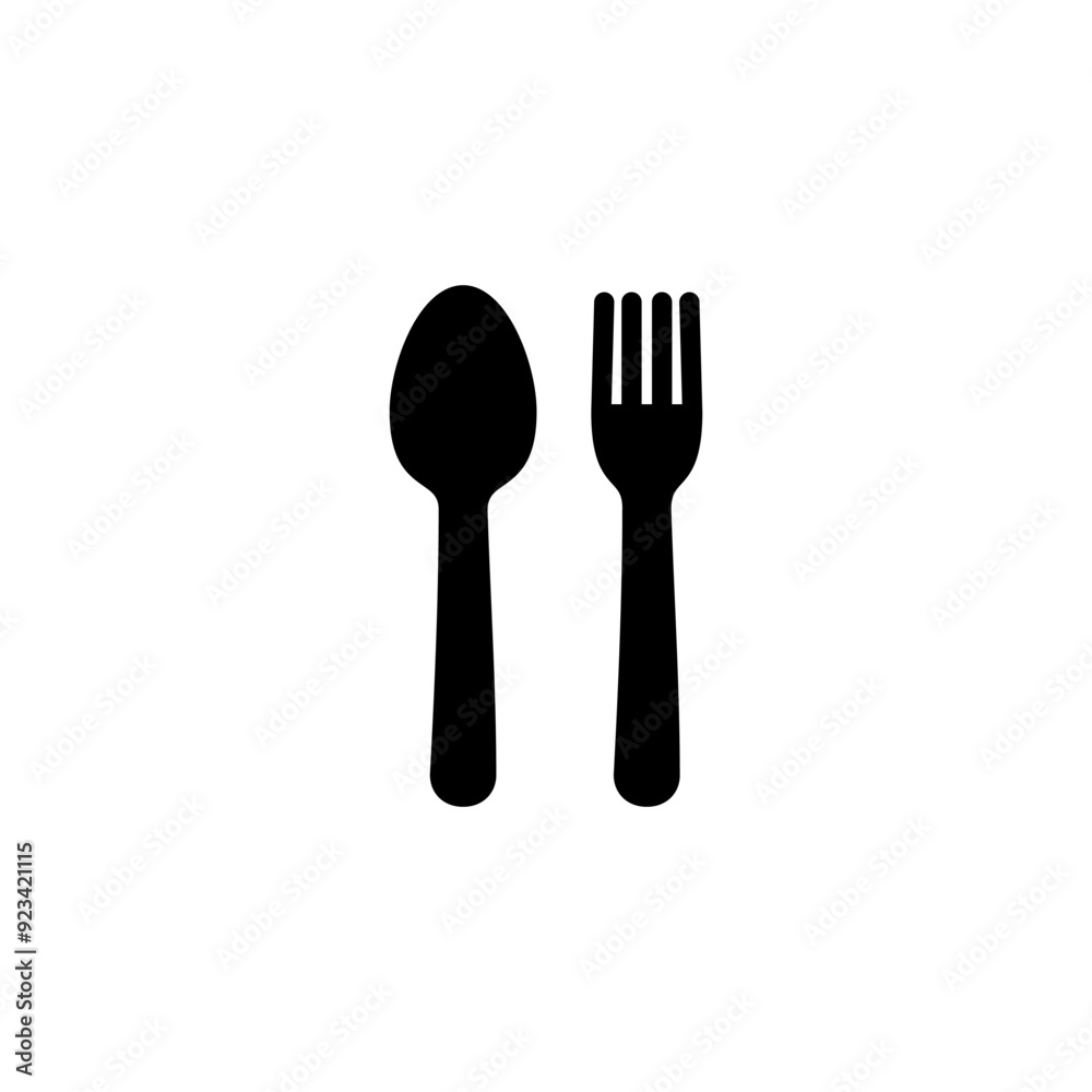 spoon and fork icon logo design. spoon, fork and knife icon vector. restaurant sign and symbol spoon and fork icon logo design. spoon, fork and knife icon vector. restaurant sign and symbol