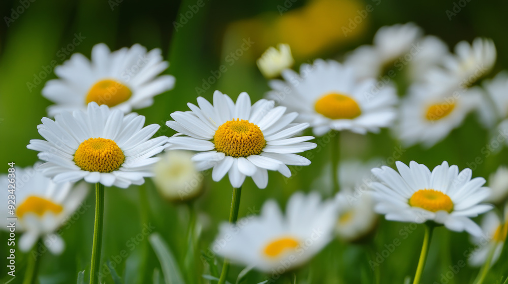 Daisies are bright and common flowers. They are part of the Asteraceae family. Daisies are bright and common flowers. They are part of the Asteraceae family.