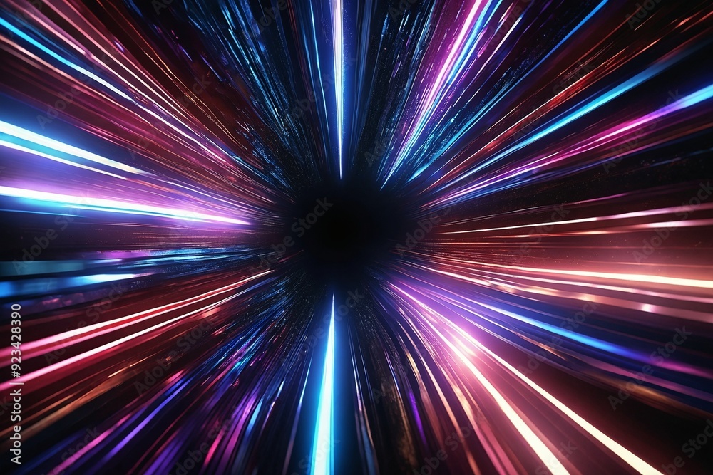 Fototapeta premium Hyperspace Journey