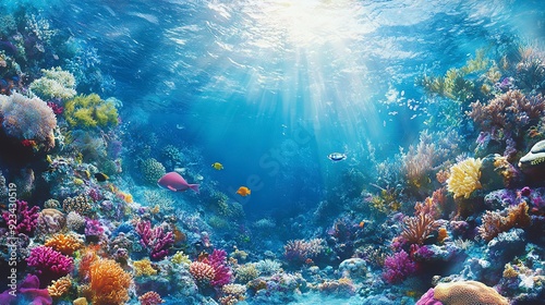 underwater world of the coral reef