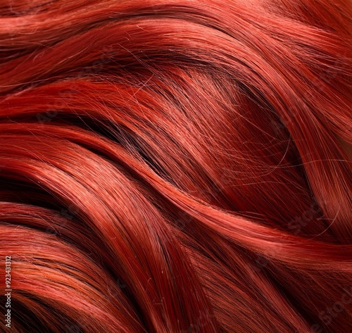 red hair texture photo