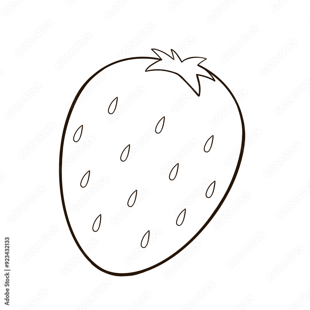 a strawberry is drawn in a line on a transparent background a strawberry is drawn in a line on a transparent background