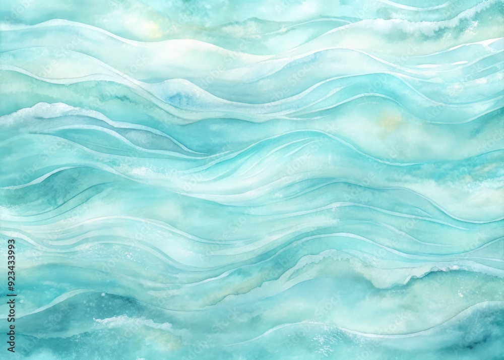 Softly blended aqua watercolor paint flows in gentle waves, creating a serene abstract texture with intricate wispy patterns, perfect for a calming wallpaper background. Softly blended aqua watercolor paint flows in gentle waves, creating a serene abstract texture with intricate wispy patterns, perfect for a calming wallpaper background.