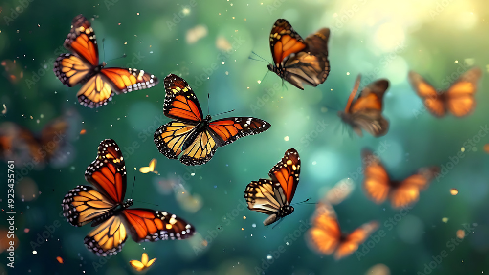 Butterflies fluttering around
Butterflies fluttering around